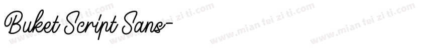 Buket Script Sans字体转换